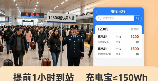 行前准备：盯住两样东西，提前一小时进站。