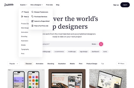 dribbble设计网站